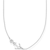 THOMAS SABO Silberkette Thomas Sabo Damen-Kette 925er Silber Zirkonia silberfarben