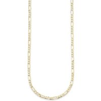 Bruno Banani Kette ohne Anhänger Schmuck Geschenk Gold 333 Halsschmuck Halskette Figarokette, Made in Germany gelb|goldfarben