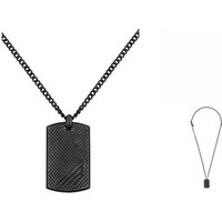 Police Edelstahlkette Police Herrenhalsband PJ26475PSEB02 50 20 cm schwarz