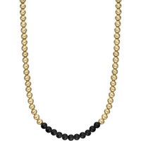 ARMANI EXCHANGE Edelstahlkette Armani Exchange Herren-Kette Edelstahl Glasstein goldfarben
