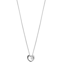 CHRIST Collier CHRIST Damen-Kette 375er Weißgold 1 Diamant goldfarben