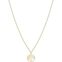 Tamaris Kette mit Anhänger Lebensbaum, TJ-0089-N-45, TJ-0090-N-45, TJ-0091-N-45 gelb|goldfarben