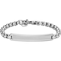 Fossil Armband Schmuck Geschenk Edelstahl Knox ID Armkette, JF04767040 silberfarben