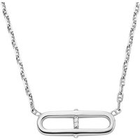 Fossil Kette mit Anhänger Schmuck Geschenk Silber 925 Halskette Heritage, JFS00636040, mit Zirkonia (synth) silberfarben