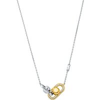 MICHAEL KORS Kette mit Anhänger Schmuck Geschenk Silber 925 Halskette Astor Link, MKC1734CZ931, mit Zirkonia (synth) gelb|goldfarben|silberfarben