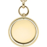 Fossil Kette mit Anhänger Schmuck Geschenk Edelstahl Halskette Heritage Legacy Charm, JF04779710 gelb|goldfarben