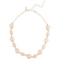 Next Perlenkette Halskette mit Rosenquarz (1-tlg) rosa