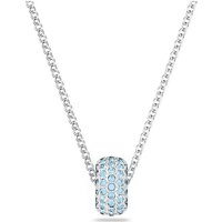 Swarovski Collier Swarovski Damen-Kette Metall Swarovski-Kristall blau