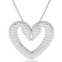 Swarovski Collier Swarovski Damen-Kette Metall Swarovski-Kristall silberfarben