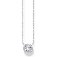 THOMAS SABO Silberkette Thomas Sabo Damen-Kette 925er Silber Zirkonia silberfarben