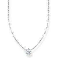 THOMAS SABO Silberkette Thomas Sabo Damen-Kette 925er Silber Zirkonia silberfarben