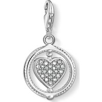 THOMAS SABO Kettenanhänger Thomas Sabo Damen-Charm 925er Silber 24 Zirkonia silberfarben