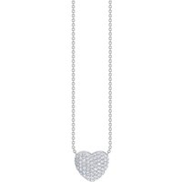 THOMAS SABO Herzkette Schmuck Silber 925 Halskette mit Anhänger in Herzform, KE2277-051, mit Zirkonia (synth) silberfarben