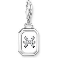 THOMAS SABO Kette mit Anhänger Charm-Anhänger Fische Zeichen (Set) silberfarben