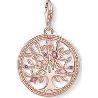 THOMAS SABO Kettenanhänger Thomas Sabo Damen-Charm 925er Silber 1 Korund rosa