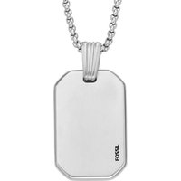 Fossil Collier Fossil Herren-Kette Edelstahl silberfarben