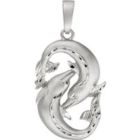 JOBO Sternzeichenanhänger Sternzeichen Fische, 925 Silber silberfarben