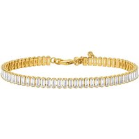 MICHAEL KORS Armband Schmuck Geschenk Metall Armkette Tennis, MKJ8415CZ710, mit Zirkonia (synth) gelb|goldfarben
