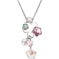 Swarovski Lange Kette bunt