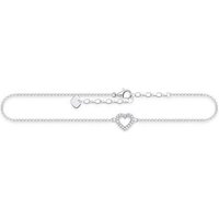 THOMAS SABO Fußkette Thomas Sabo Fußkettchen Glam & Soul AK0007-051-14-L27v Herz silberfarben