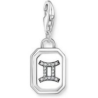 THOMAS SABO Kette mit Anhänger Charm-Anhänger Zwillinge Zeichen (Set) silberfarben