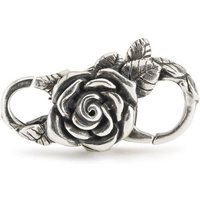 Trollbeads Silberkette Rosen Verschluss silberfarben