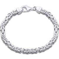 Unique Armband Armband von Unique aus 925er Silber, Königskettenglieder, 5 mm silberfarben