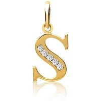 Unique Buchstabenanhänger Anhänger Buchstabe S in 333er Gold GP0150