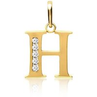 Unique Buchstabenanhänger Anhänger H aus 333er Gold GP0139