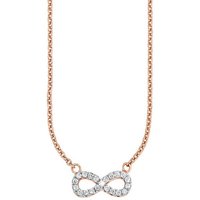 s.Oliver Kette mit Anhänger s. Oliver Damen Halskette 925/000 Sterling Silber rosé vergoldet, Unen (1-tlg)