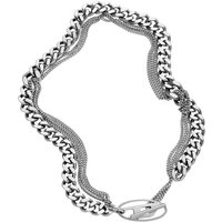 Diesel Edelstahlkette Diesel Unisex-Kette Edelstahl silberfarben