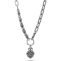 Police Kette mit Anhänger PEJGN2112702 Crest grau