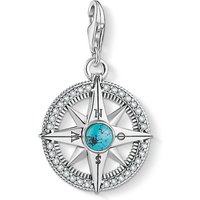 THOMAS SABO Kettenanhänger Thomas Sabo Kompass türkis 1773-646-17 Charm Anhänger