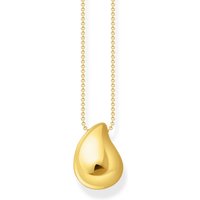 Thomas Sabo KE2281-413-39-L50V Bold - Vergoldete Kette mit Anhänger in Tropfenform 40-45 cm Damen