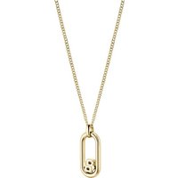 BOSS Kette mit Anhänger DOUBLE B SWING, oval, 1580627 gelb|goldfarben