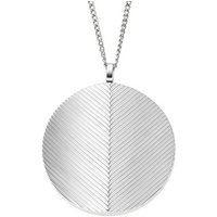 Fossil Kette mit Anhänger JF04737040 Kette mit Anhänger Harlow Locket Edelstahl Silber