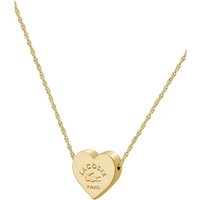 Lacoste Kette mit Anhänger LOVE MY CROC, Herz, 2040394, 2040395, 2040399 gelb|goldfarben