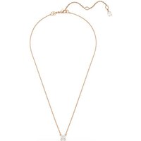 Swarovski Collier Swarovski Unisex-Kette Metall Swarovski-Kristall weiß