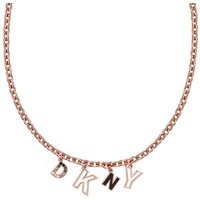 DKNY Collier Charm goldfarben|rosa