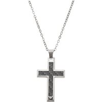 Emporio Armani Kette mit Einhänger Men steel cross necklace EGS1705040