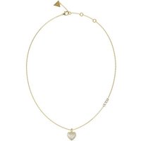Guess Kette mit Einhänger Amami Gold plattierte Zirkonia Halskette JUBN04026JWYGWHT/U