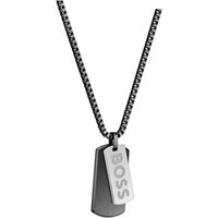 BOSS Kette mit Anhänger DEVON, 1580575, 1580576, 1580577 schwarz