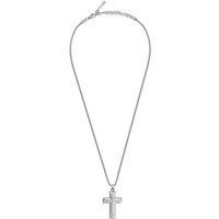 Police Kette mit Anhänger Crossroads Edelstahl silberfarben