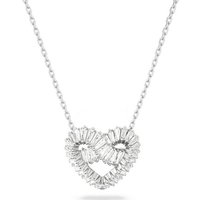 Swarovski Kette mit Anhänger Swarovski-Halskette MATRIX:PEND HRT WOVEN WHI/RHS 5647924 38 cm weiß