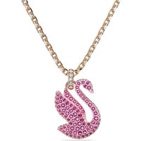 Swarovski Kette mit Anhänger Swan rosa