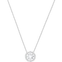 Swarovski Kette mit Anhänger Swarovski Halskette Una 5492234 rhodiniert silberfarben