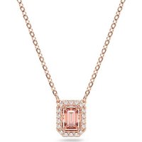 Swarovski Kette mit Anhänger Swarovski Kette Una 5614933 vergoldet rosa