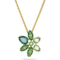 Swarovski Kette mit Anhänger Swarovksi Halskette Gema 5658399 vergoldet gelb