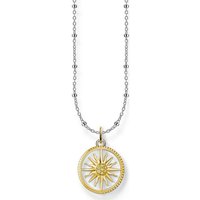 THOMAS SABO Silberkette Thomas Sabo Damen-Kette 925er Silber Zirkonia bunt