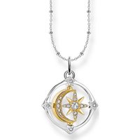 THOMAS SABO Silberkette Thomas Sabo Damen-Kette 925er Silber 18 Zirkonia bunt